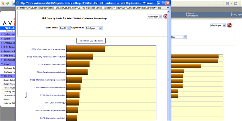 Top 20 Skill Gaps by Role